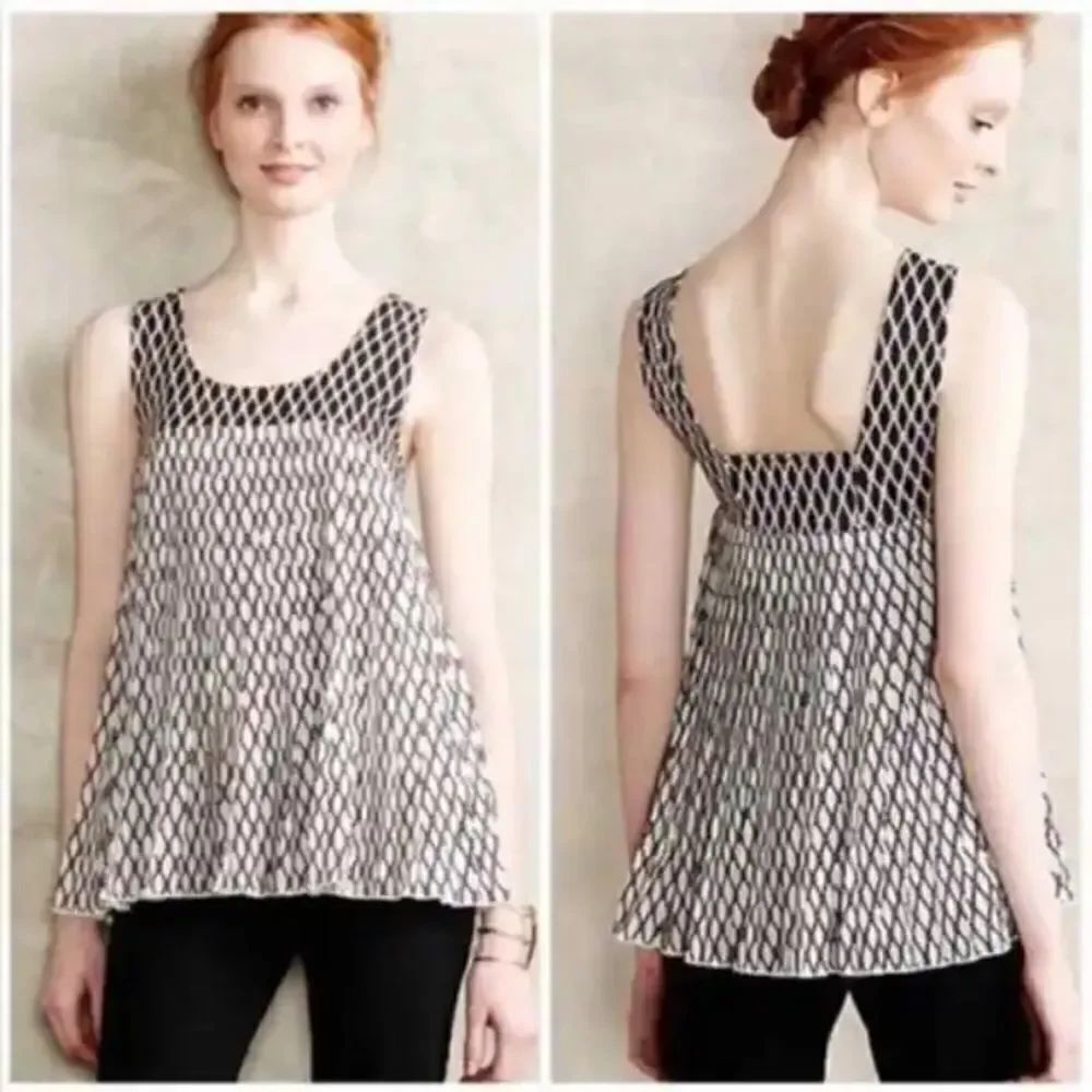 Deletta Anthro Pleated Top